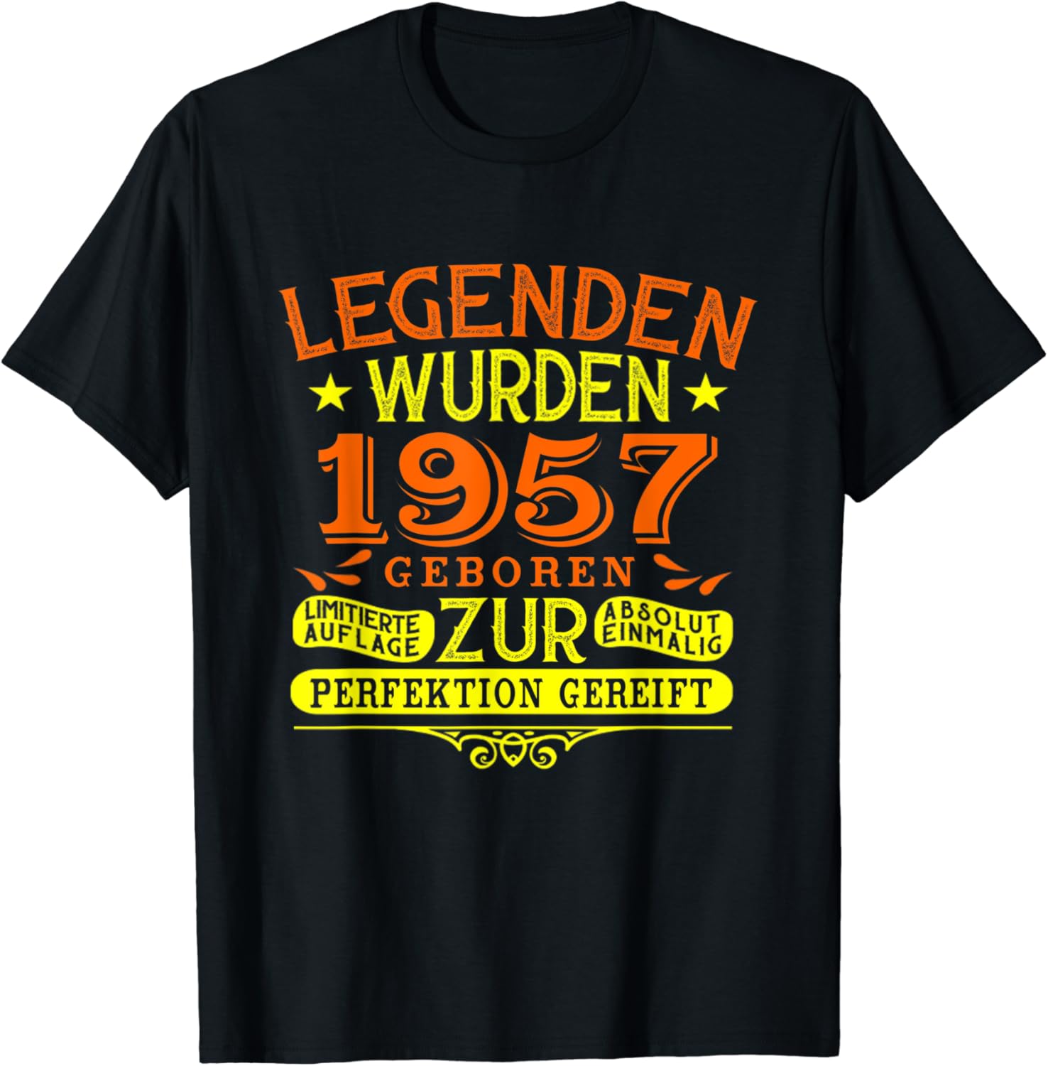 Legenden Wurden 1957 Geboren Jahrgang Geburtstagsspruch TShirt Amazon.de Fashion
